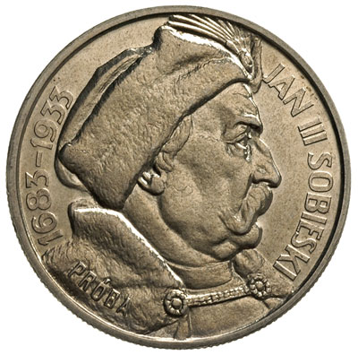 10 złotych 1933, Jan III Sobieski, srebro 22.16 g, Parchimowicz P-153.b, wybito 100 sztuk, moneta wybita stemplem lustrzanym, ładny egzemplarz