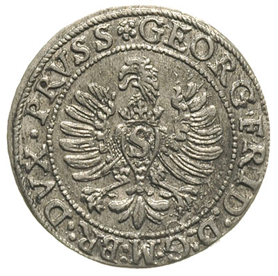 grosz 1596, Królewiec, Bahr. 1308, Neumann 58, rzadki