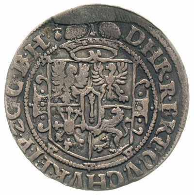 ort 1621, Królewiec, data pod popiersiem i liter
