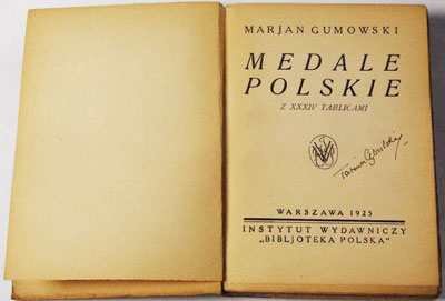 Gumowski Marian, Medale Polskie, Warszawa 1925, 