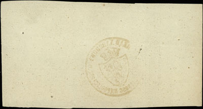 obligacja tymczasowa na 100 złotych 1863, z numeracją i stemplami, Lucow 210 (R2), Moczydłowski S4