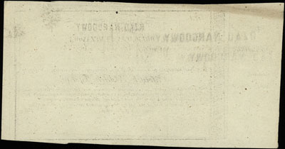 obligacja tymczasowa na 1.000 złotych 1863, bez 