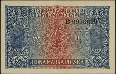 1 marka polska 9.12.1916, \jenerał, seria B