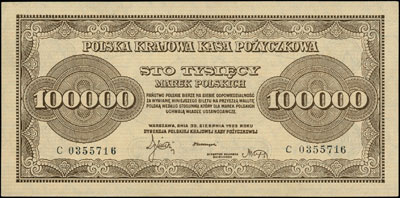 100.000 marek polskich 30.08.1923, seria C, Miłczak 35, Lucow 433 (R3)