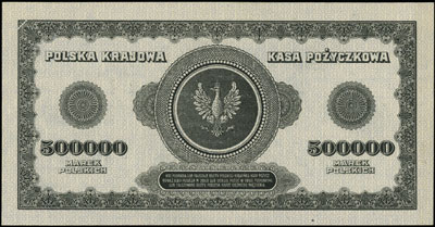 500.000 marek polskich 30.08.1923, seria B, numeracja 7-mio cyfrowa, Miłczak 36h, Lucow 439 (R4)