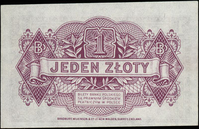 1 złoty 15.08.1939, seria A, Miłczak 79a, Lucow 