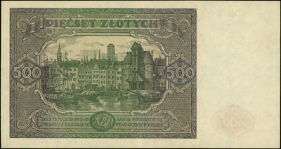 500 złotych 15.01.1946, seria L, Miłczak 121a, L