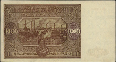 1.000 złotych 15.01.1946, seria AA, Miłczak 122h, Lucow 1171f (R5), piękne