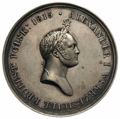 Aleksander I- medal 1826 r, Aw: Popiersie cara w