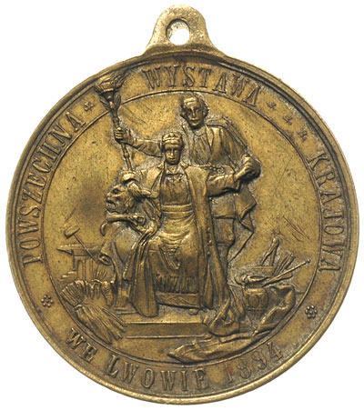medal z uszkiem niesygnowany Powszechna Wystawa 