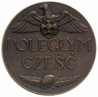 POLEGŁYM CZEŚĆ- medal autorstwa Mieczysława Lube