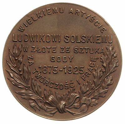 Ludwik Solski- medal autorstwa Wincentego Wabińs