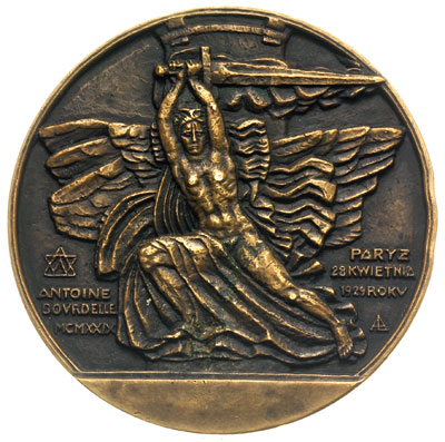 Adam Mickiewicz- medal autorstwa Antoine’a Bourd