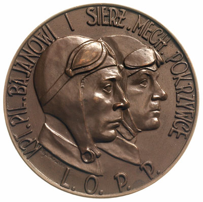 Jerzy Bajan i Gustaw Pokrzywka- medal autorstwa 