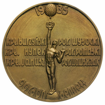 zawody Gordon-Bennetta w Warszawie, medal autors