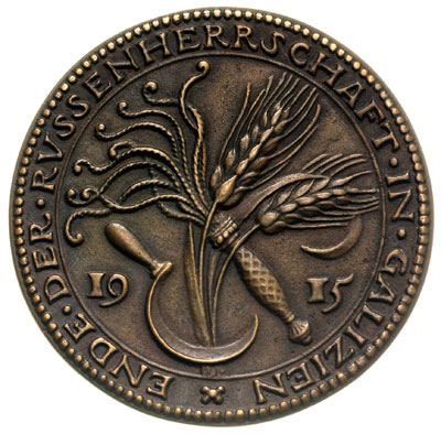 marszałek Mackensen 1915, medal sygnowany  K. GO