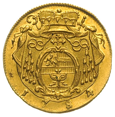 dukat 1784 / M, złoto 3.47 g, Probszt 2399, Zöttl 3149, Fr. 880, piękny