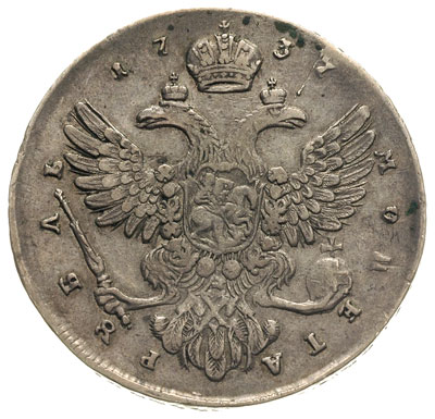 rubel 1737, Krasny Dwor, Diakov 25, Jusupov 67, 