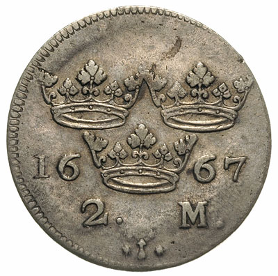 2 marki 1667, Sztokholm, AAH - (nie notuje takie
