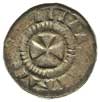 denar krzyżowy X-XI w., Aw: Kapliczka, Rw: Krzyż kawalerski, srebro 1.13 g, Stronczyński 13, patyna