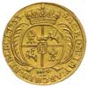 5 dukatów 1733, Drezno, Aw: Popiersie króla, w otoku napis D G FRID AUG REX POL DUX SAX ICMA&W, Rw..