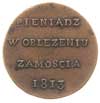 6 groszy 1813, Zamość, Plage 121, miedź 10.36 g, niezmiernie rzadka i ładnie zachowana moneta
