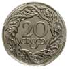 20 groszy 1923, Parchimowicz 105, moneta w pudełku PCGS z certyfikatem MS 66, pięknie zachowane, r..