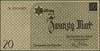 20 marek 15.05.1940, numeracja 6-cyfrowa, papier bez znaku wodnego, Miłczak Ł6c