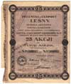 Przemysł i Eksport Leśny S.A., 25 akcji po 1.000 marek polskich = 25.000 marek polskich 1921, Wars..