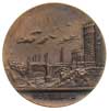 medal sygnowany J. Knedler wybity w 1915 r. upamiętniający zniszczenie Mostu Poniatowskiego przez ..