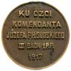 Józef Piłsudski wskrzesiciel Wojska Polskiego, medal sygnowany H.B. (Henryk Hertz-Barwiński), Aw: ..