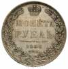 rubel 1850 / ПА, Petersburg, Bitkin 225, Adrianov 1850д, ładny egzemplarz