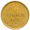 5 rubli 1877 / HI, Petersburg, złoto 6.56 g, Bit