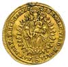 dukat 1725 / NB, Nagy Banya, złoto 3.42 g, Huszar 1588- ale nieco inny awers, Her. 152, ślad po za..
