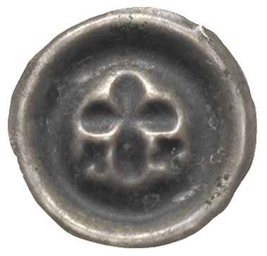 brakteat 1317-1327, Krzyż łaciński, poniżej w po