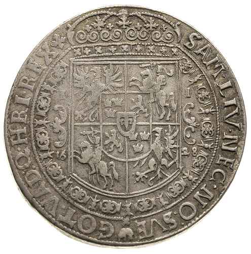 talar 1628, Bydgoszcz, odmiana z herbem podskarbiego pod popiersiem, 28.72 g, Dav. 4315, T. 6, patyna