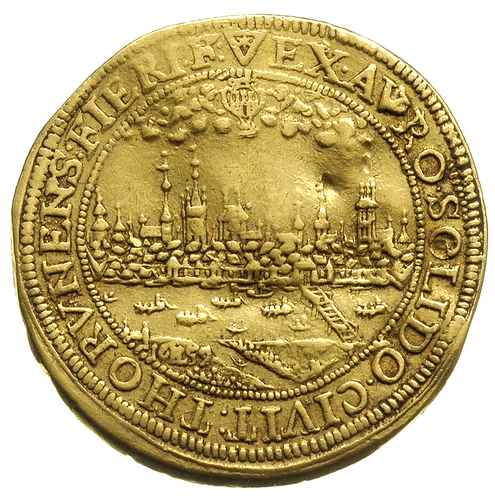 6 dukatów (donatywa) 1659, Toruń, Aw: Popiersie 