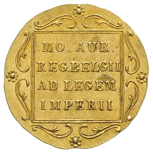 dukat 1831, Warszawa, odmiana z kropką przed pochodnią, złoto 3.46 g, Plage 269, ładnie zachowany
