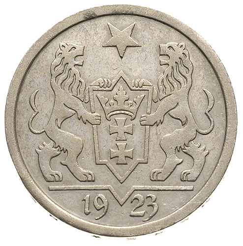 2 guldeny 1923, Utrecht, Koga, Parchimowicz 63.a, dużo blasku menniczego, delikatna patyna