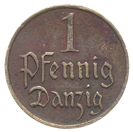 zestaw: komplet drobnych monet gdańskich 10 feni