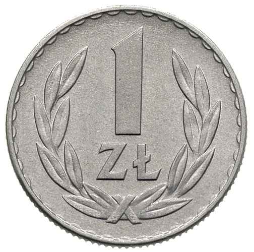 1 złoty 1957, Warszawa, Parchimowicz 213.a, piękna i ogromnie rzadka moneta, szczególnie w takim pięknym stanie zachowania