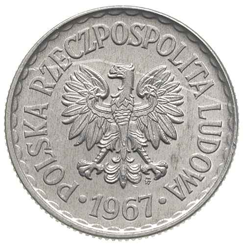 1 złoty 1967, Warszawa, Parchimowicz 213.d, bard