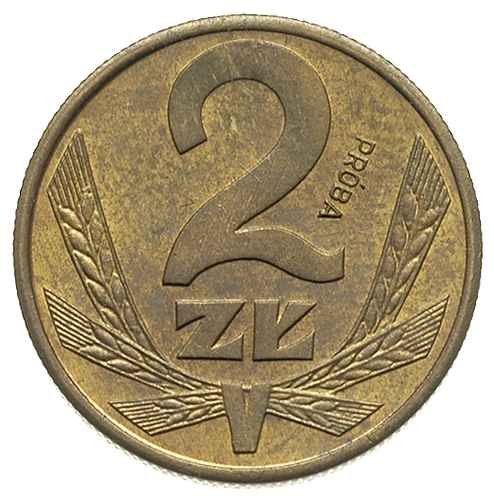 2 złote 1988, Warszawa, na rewersie wypukły napi