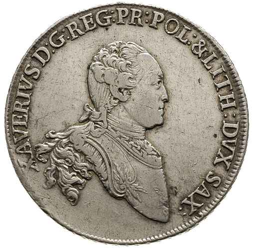 talar 1767, Drezno, Aw: Popiersie w prawo, Rw: Tarcza herbowa, 27.87 g, Schnee 1055, Dav. 2678