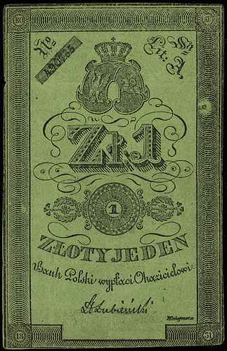 1 złoty 1831, podpis: Łubieński, numeracja 49073