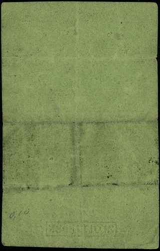 1 złoty 1831, podpis: Łubieński, numeracja 490735, gruby papier ze znakiem wodnym, Miłczak A22b, Lucow 135 (R4), minimalne dziurki