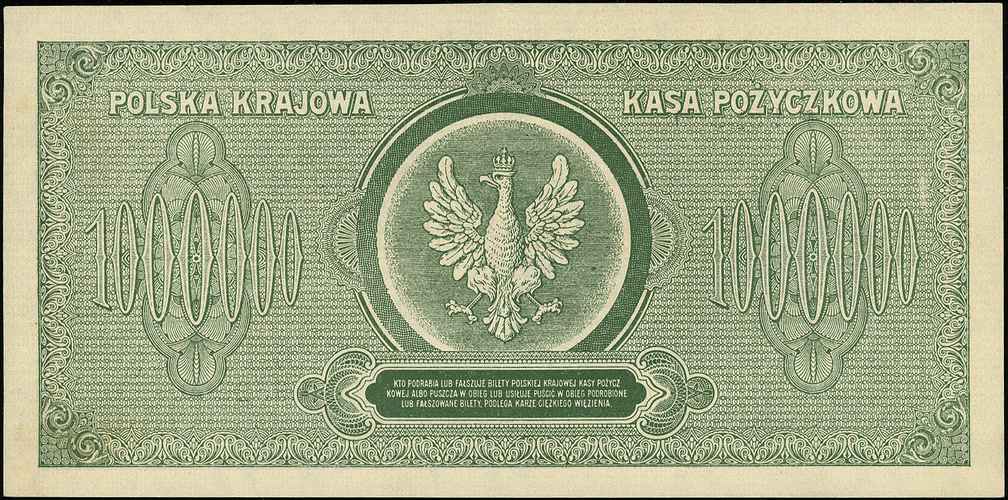 1.000.000 marek polskich 30.08.1923, seria P, numeracja 6-cio cyfrowa, Miłczak 37a, Lucow 453 (R4), piękne