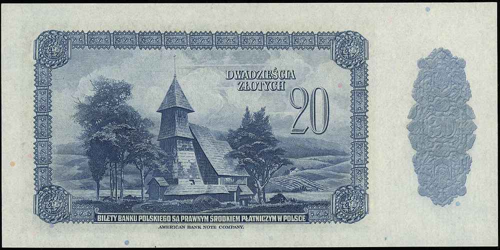 20 złotych 20.08.1939, seria C, Miłczak 87a, Luc