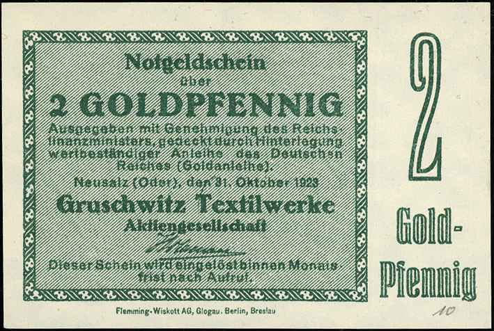 Nowa Sól /Neusalz/, Gruschwitz Textilwerke AG, 1