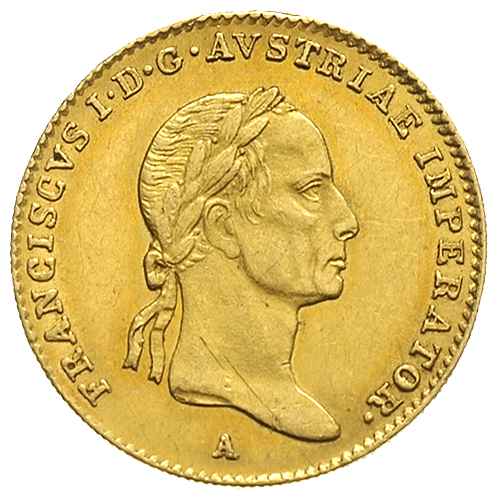 Franciszek I 1804-1835, dukat 1835/A, Wiedeń, zł